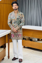Sage Green Heritage Kurta Pajama