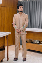 Royal Menagerie Handwork Three Piece Jodhpuri