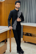 Black Luxe Embellished Handwork Jodhpuri