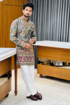 Sage Green Heritage Kurta Pajama