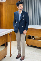 The Elite Blue Double Breasted Suit