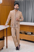 Royal Menagerie Handwork Three Piece Jodhpuri